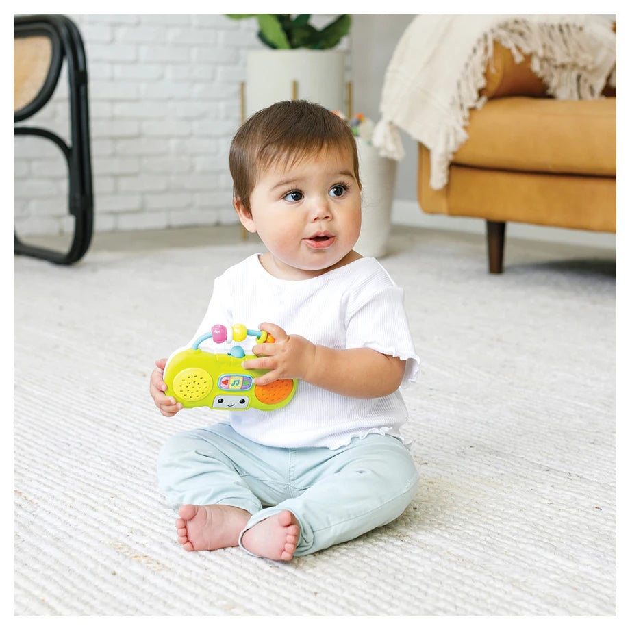 Infantino Music & Light Pretend Mini Boombox (6M+)