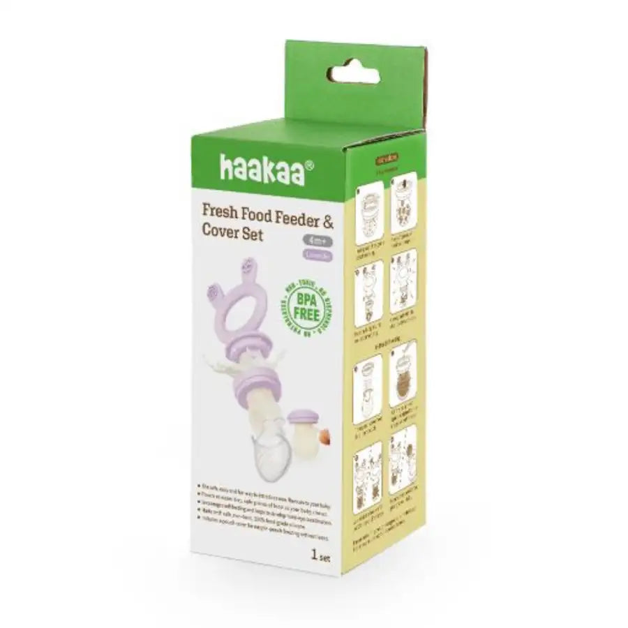 Haakaa - Fresh Food Feeder and Cover Set (Lavender)