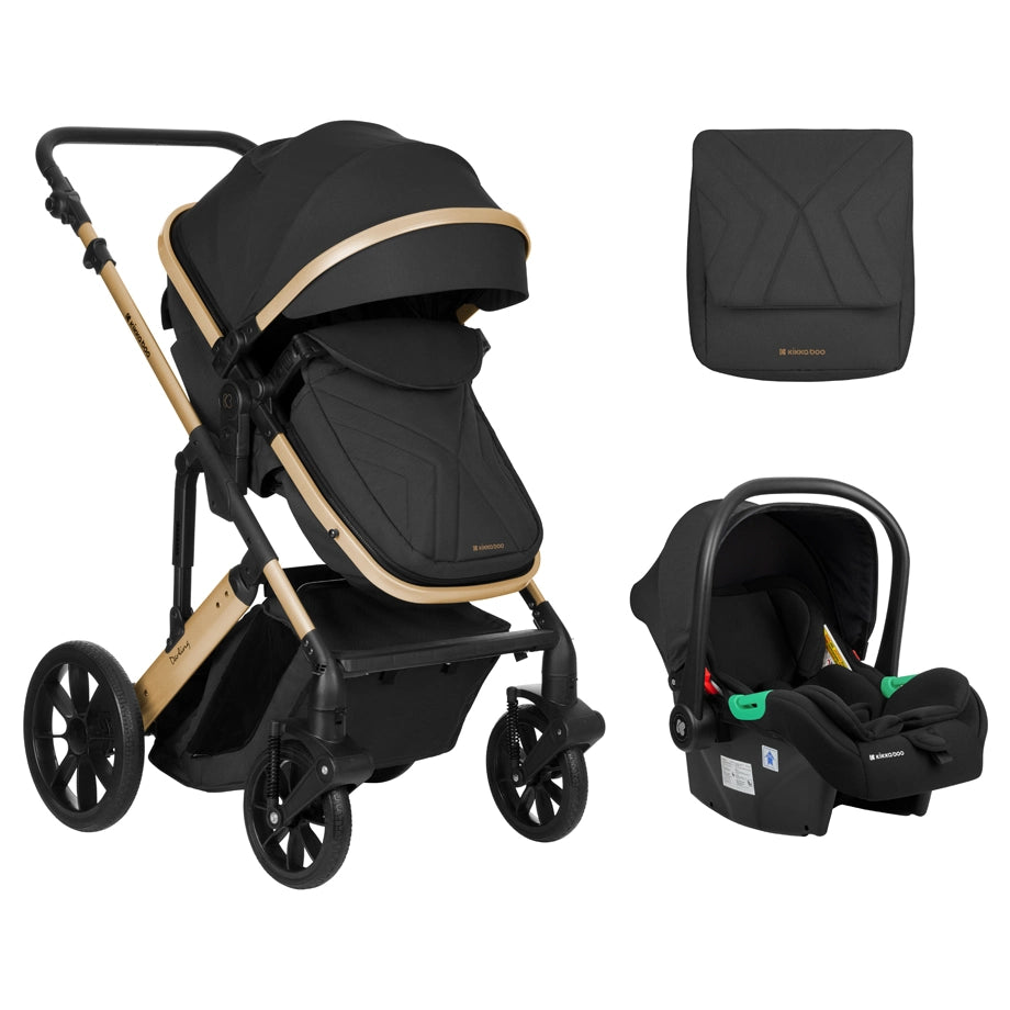 Kikkaboo Stroller 3in1 Convertible Seat (Darling Black 2024)