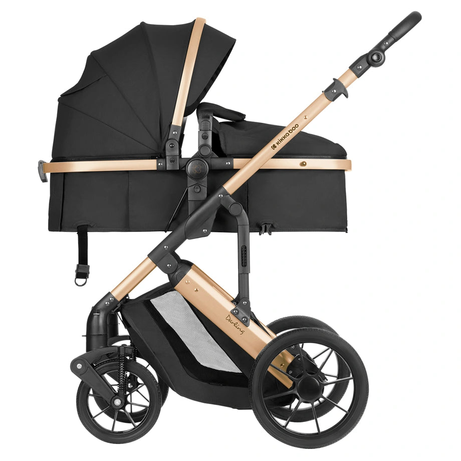 Kikkaboo Stroller 3in1 Convertible Seat (Darling Black 2024)