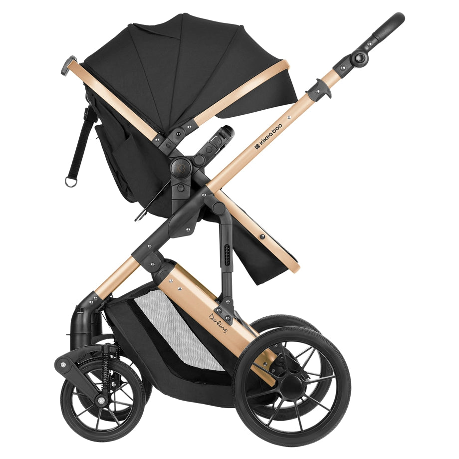 Kikkaboo Stroller 3in1 Convertible Seat (Darling Black 2024)