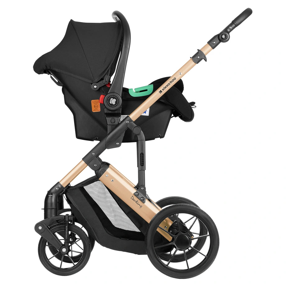 Kikkaboo Stroller 3in1 Convertible Seat (Darling Black 2024)