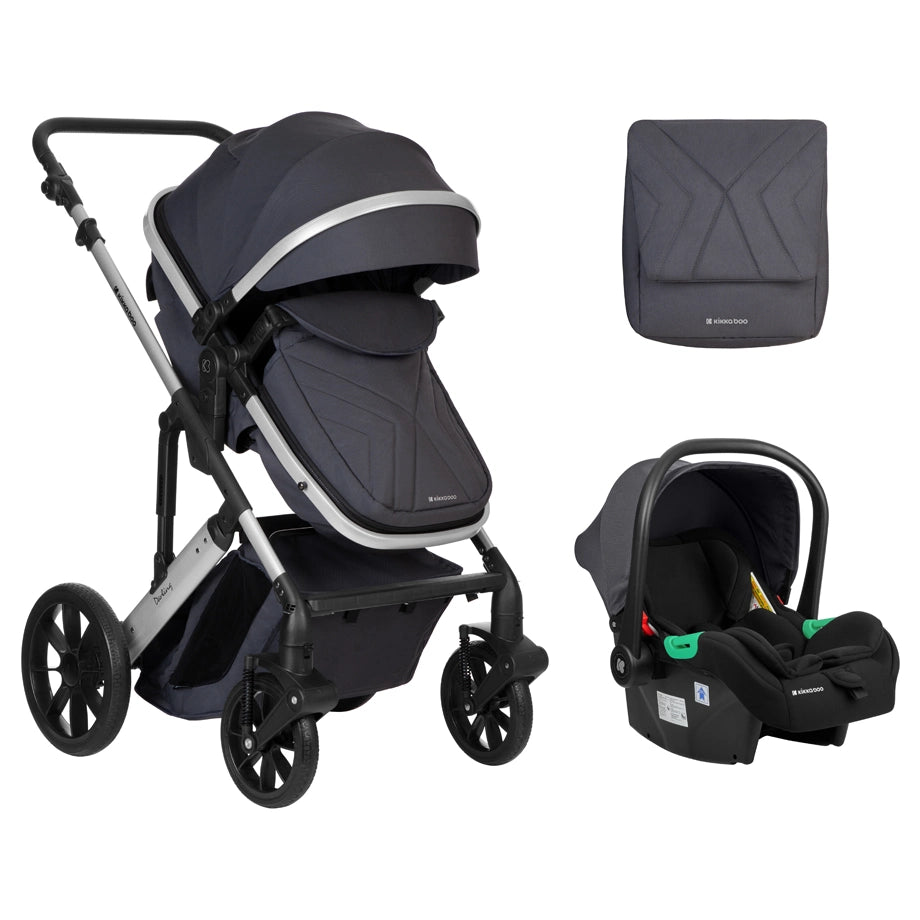 Kikkaboo Stroller 3in1 Convertible Seat (Darling Dark Grey 2024)