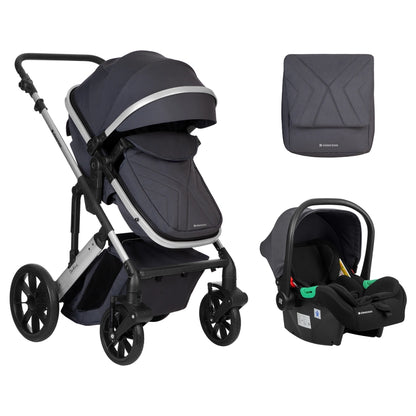 Kikkaboo Stroller 3in1 Convertible Seat (Darling Dark Grey 2024)