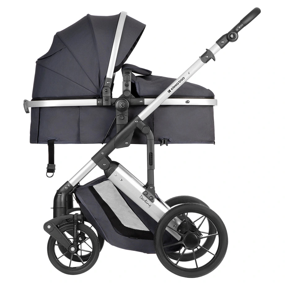 Kikkaboo Stroller 3in1 Convertible Seat (Darling Dark Grey 2024)