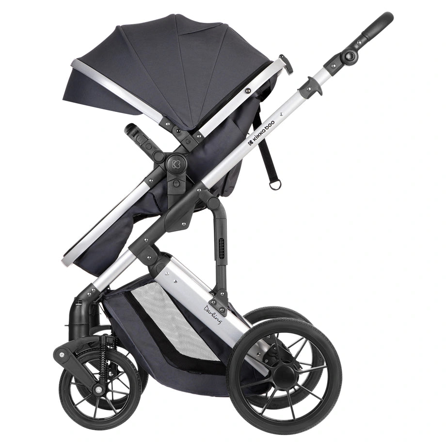Kikkaboo Stroller 3in1 Convertible Seat (Darling Dark Grey 2024)