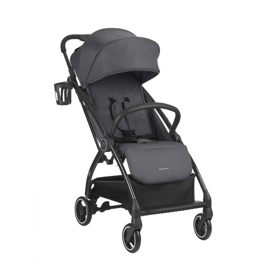 Kikkaboo Autofolding Pushchair Stroller (Joy Dark Grey)