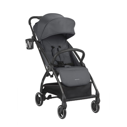 Kikkaboo Autofolding Pushchair Stroller (Joy Dark Grey)