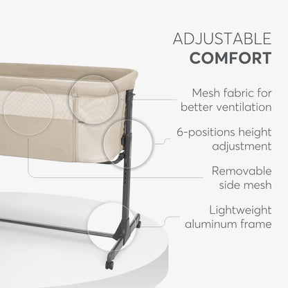 Kikkaboo Bedside Crib (Noah Beige 2025)