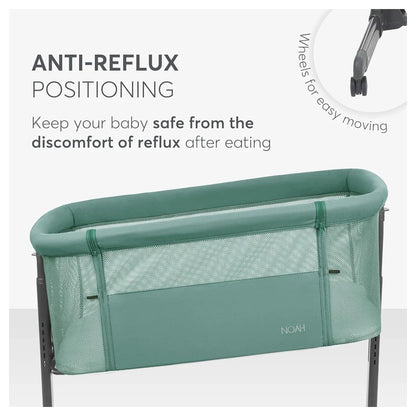 Kikkaboo Bedside Crib (Noah Mint 2025)