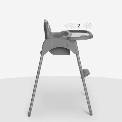 Kikkaboo Highchair 2in1 (Jammy Grey)