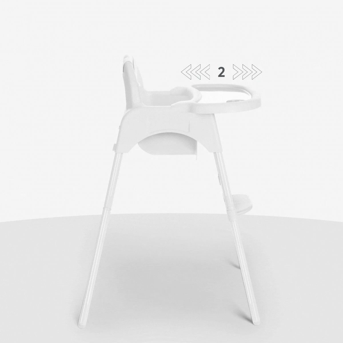 Kikkaboo Highchair 2in1 (Jammy White)