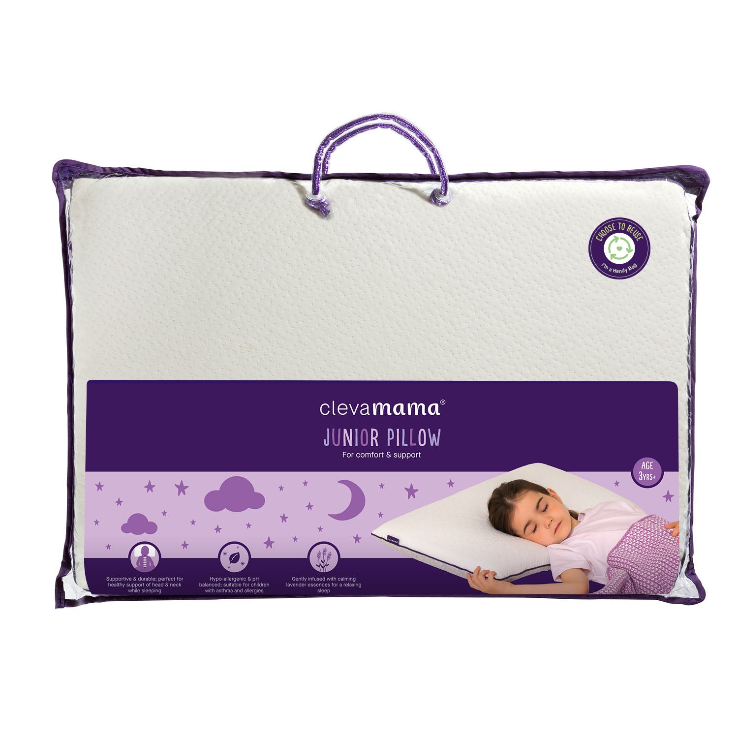 ClevaMama Junior Pillow - PVC Bag