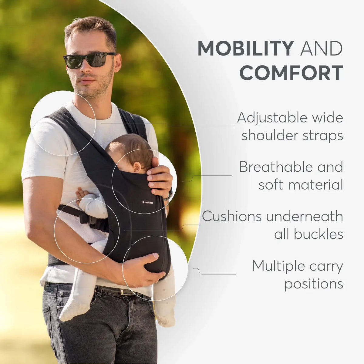 Kikkaboo Carrier (Riley Black)