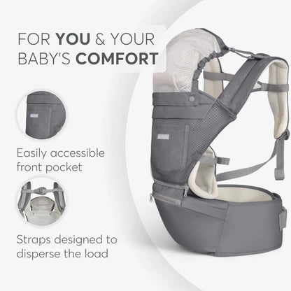 Kikkaboo Carrier 3in1 (Chloe Mesh Grey 2024)