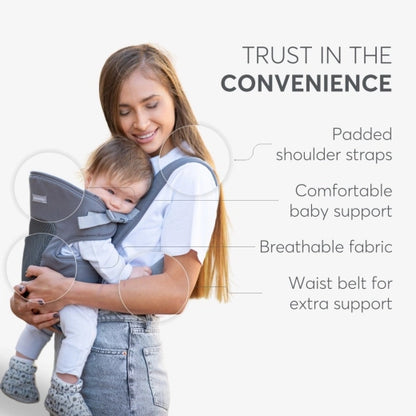 Kikkaboo Carrier (Myra Mesh Grey 2024)