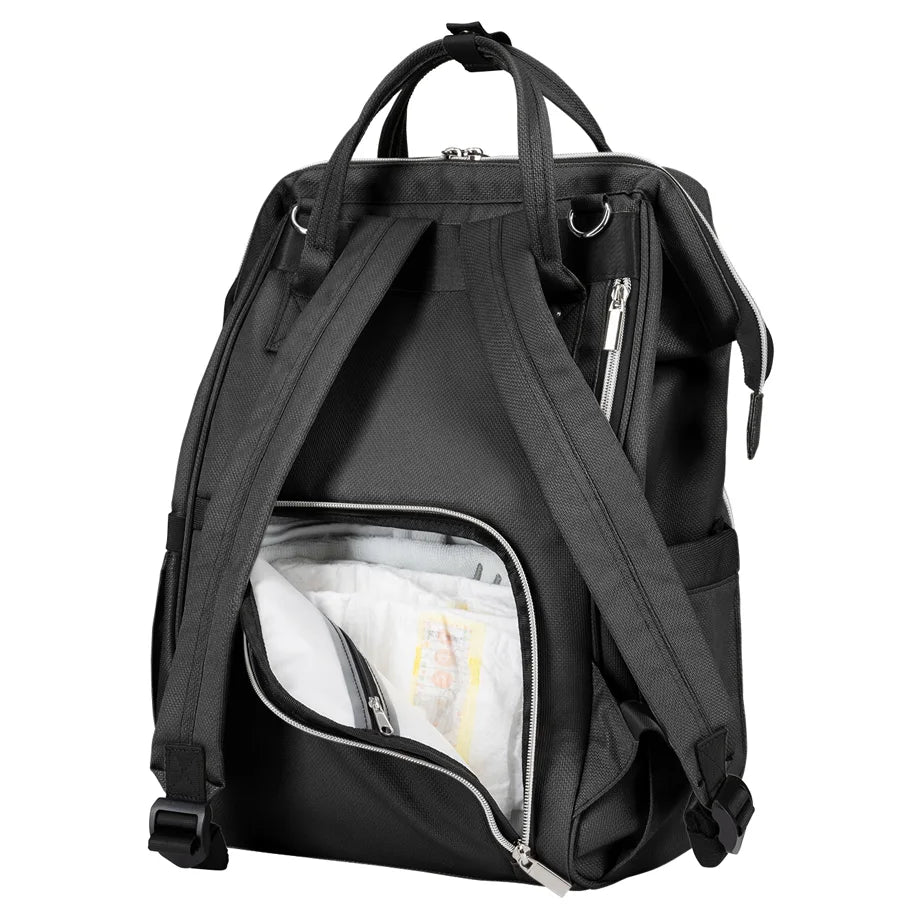 Kikkaboo Mama Bag (Siena Black & Silver 2025)