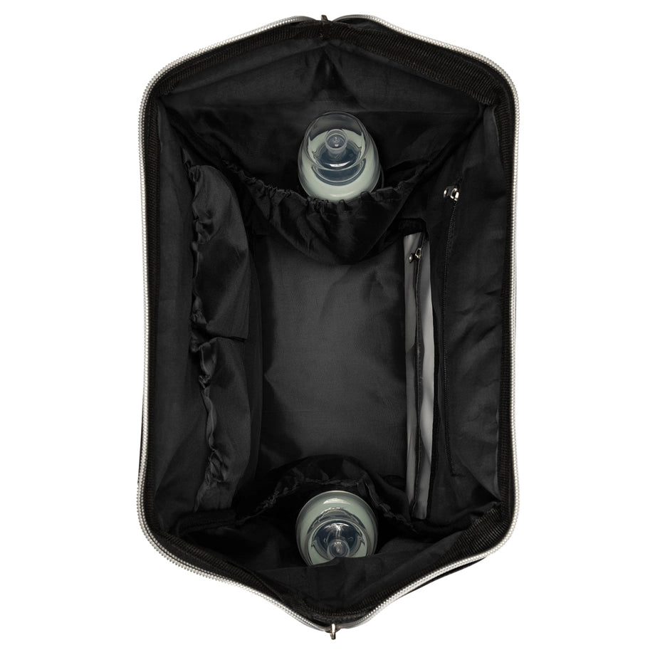 Kikkaboo Mama Bag (Siena Black & Silver 2025)