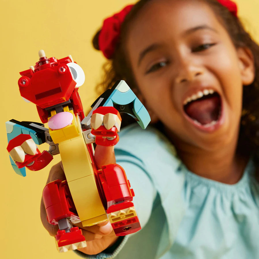Lego Creator 3in1 Animal Toy Set Dragon (Red)
