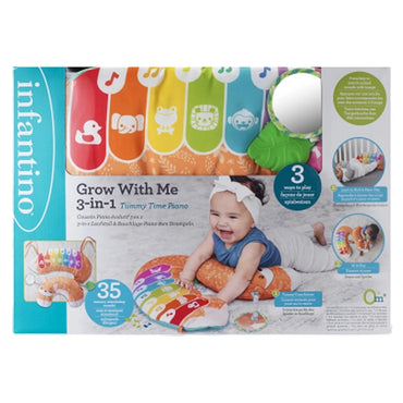 Infantino 3 in 1 Tummy Time Piano (Fox)