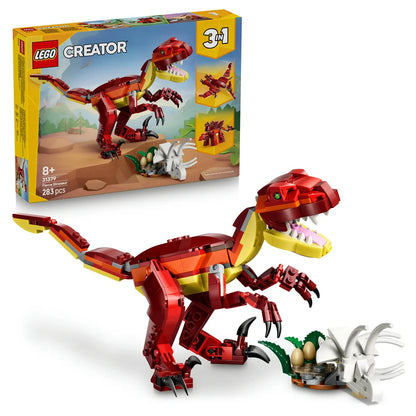 LEGO Creator 3 in 1 Fierce Dinosaur 31379 Building Toy Set (283 Pieces)