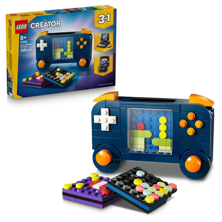 LEGO Creator 3-in-1 Retro Gaming Console 31380 Building Toy Set (268 Pieces)
