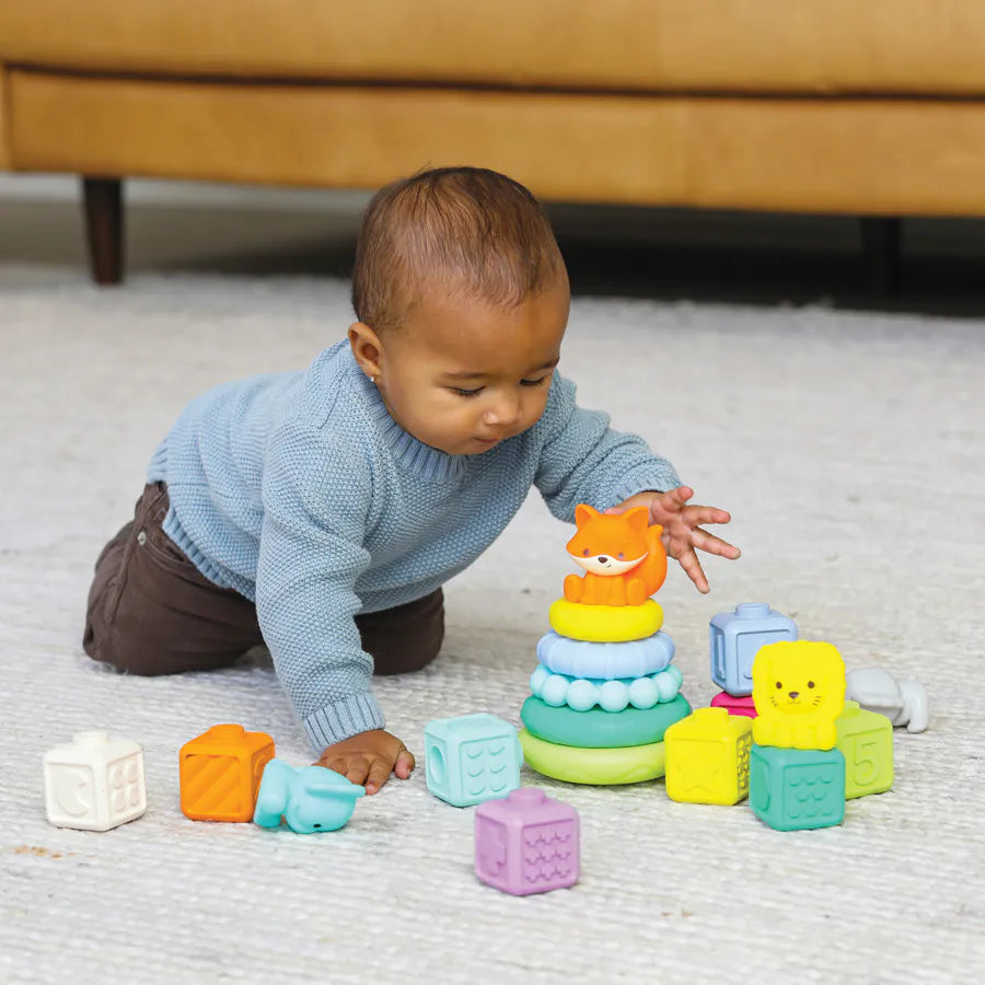 مجموعة ألعاب الأنشطة Infantino Stackables Balls Blocks & Buddies مجموعة ألعاب الأنشطة Infantino Stackables Balls Blocks & Buddies