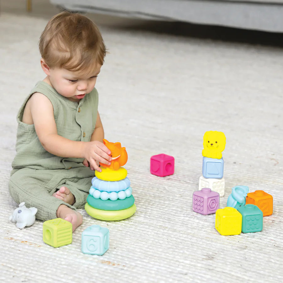 مجموعة ألعاب الأنشطة Infantino Stackables Balls Blocks & Buddies مجموعة ألعاب الأنشطة Infantino Stackables Balls Blocks & Buddies