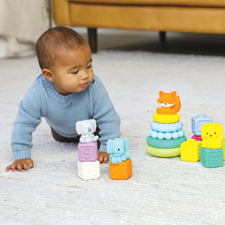 مجموعة ألعاب الأنشطة Infantino Stackables Balls Blocks & Buddies مجموعة ألعاب الأنشطة Infantino Stackables Balls Blocks & Buddies