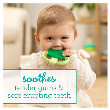 Infantino Lil’ Nibbles Textured Silicone Teether (Broccoli)