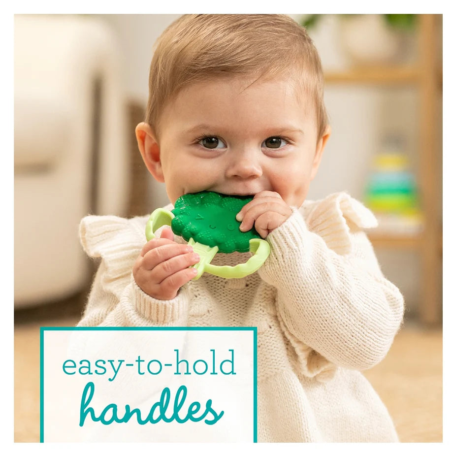 Infantino Lil’ Nibbles Textured Silicone Teether (Broccoli)