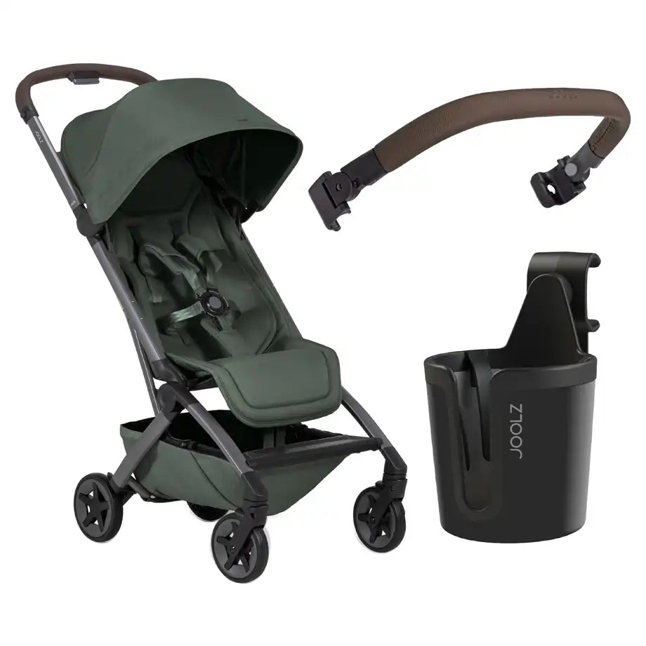 Joolz Aer2 Buggy with Free Bumper Bar & Cup Holder with cover (Forest Green)