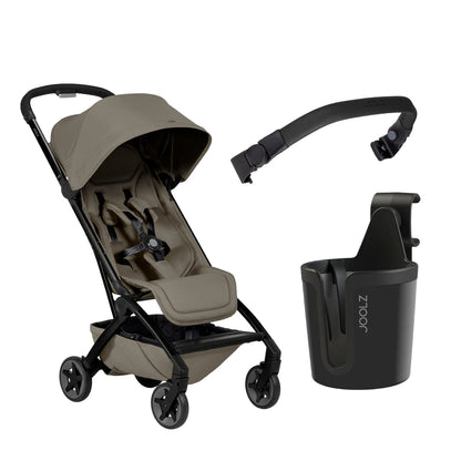 Joolz Aer2 Buggy with Free Bumper Bar & Cup Holder (Hazel Brown)