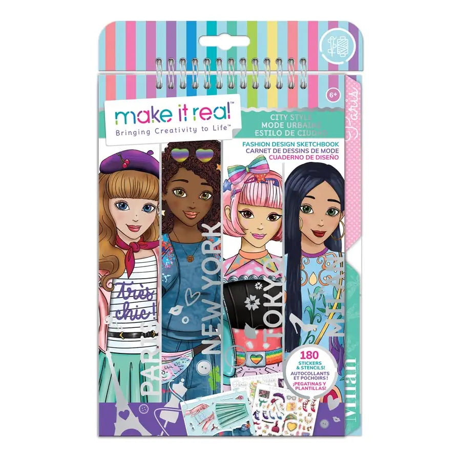 Make It Real City Style Fashion Design Sketchbook (Paperback)