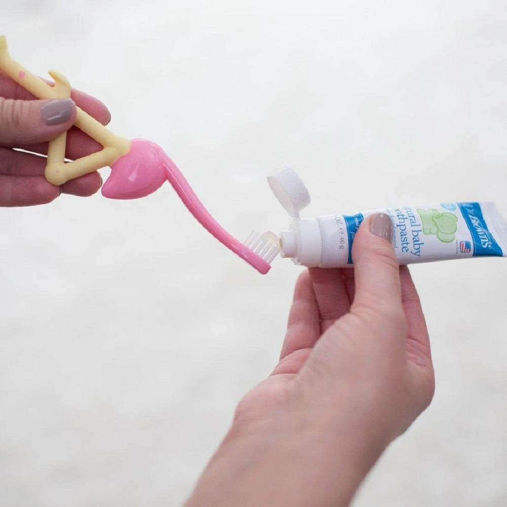 Toddler Toothbrush Flamingo (Pink)