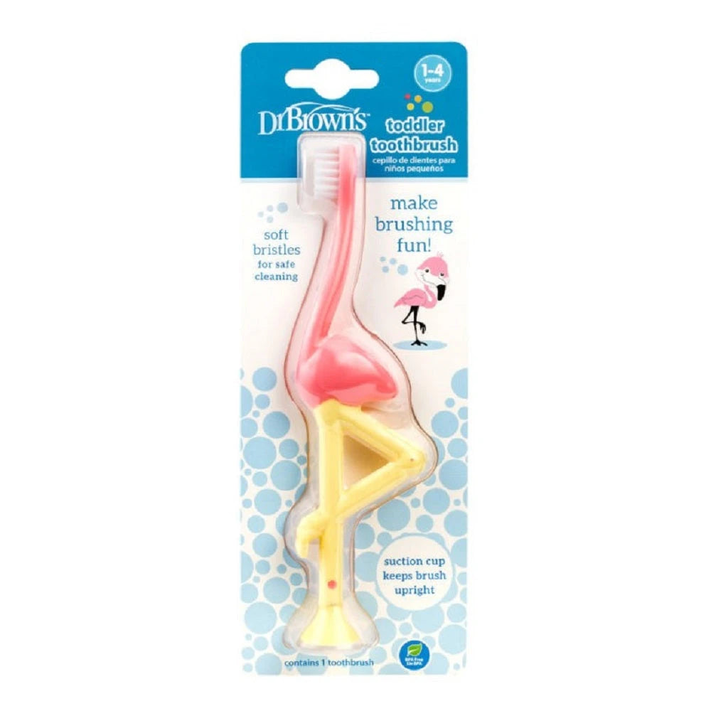 Toddler Toothbrush Flamingo (Pink)