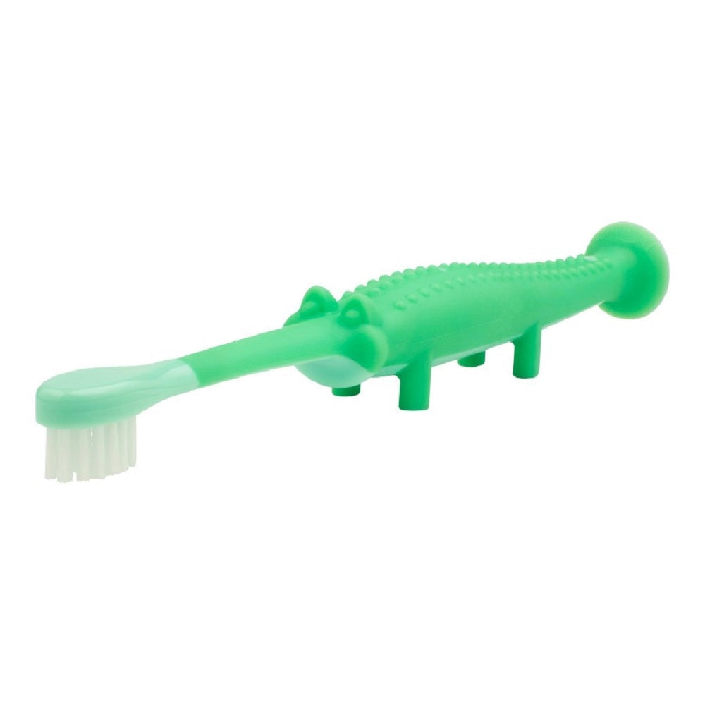 <tc>فرشاة أسنان للأطفال الصغار، تمساح (أخضر)</tc>