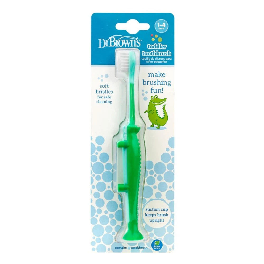 Toddler Toothbrush, Crocodile (Green)