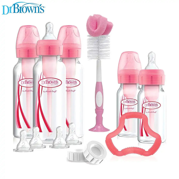 Dr. Browns PP Options+ Narrow-Neck Bottle Gift Set (Pink)