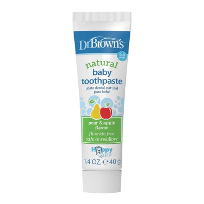 Dr. Brown's Happy Teeth Fluoride-Free Toothpaste (Apple/Pear), 1-Pack