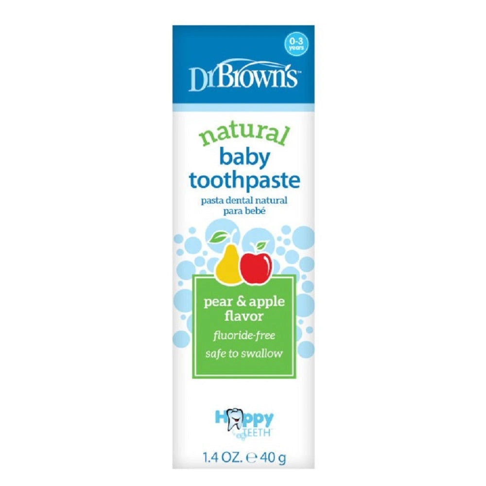 Dr. Brown's Happy Teeth Fluoride-Free Toothpaste (Apple/Pear), 1-Pack