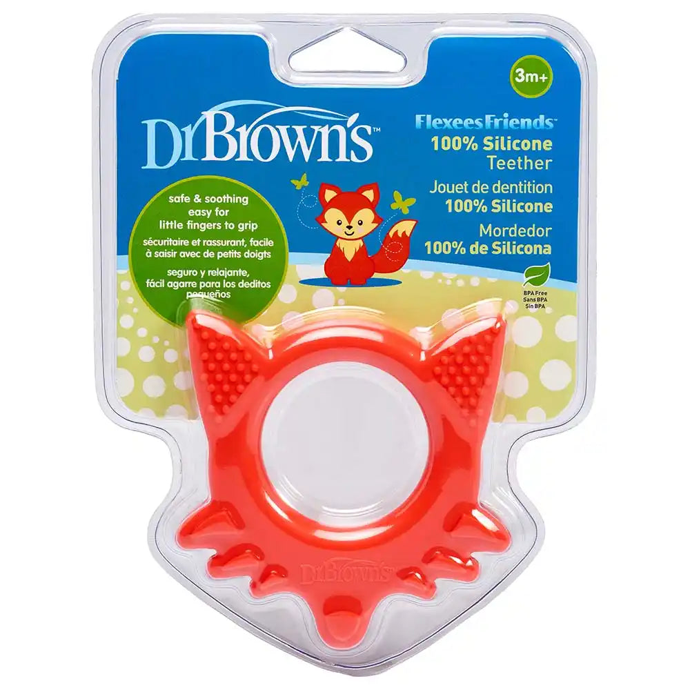 Dr. Browns Flexees Friends Fox Teether (Red) Dr. Browns Flexees Friends Fox Teether (Red)