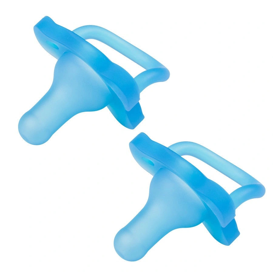 Dr. Browns HappyPaci One-Piece Silicone Pacifier (0m+, Blue, 2-Pack)
