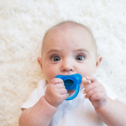 Dr. Browns HappyPaci One-Piece Silicone Pacifier (0m+, Blue, 2-Pack)