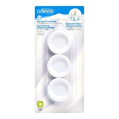 Dr. Browns Narrow Bottle Storage/Travel Cap, 3-Pack