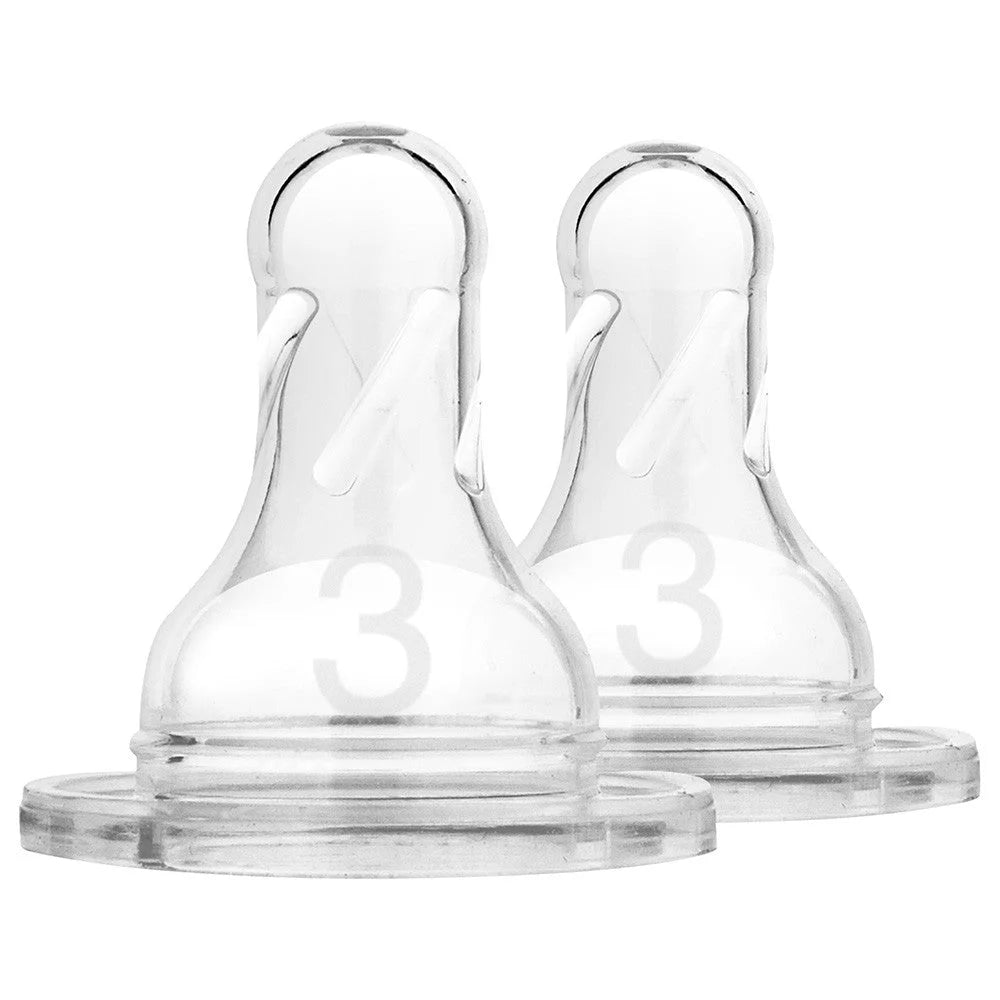 Level-3 Silicone Narrow Nipple, 2-Pack