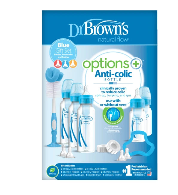 Dr. Browns PP Options+ Narrow Bottle Gift Set (Blue)