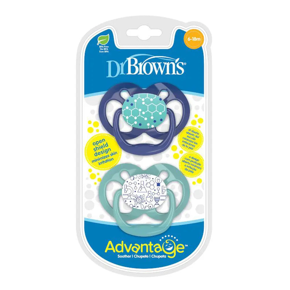Dr. Browns Advantage Pacifier - Stage 2, 2-Pack (Blue) Dr. Browns Advantage Pacifier - Stage 2, 2-Pack (Blue)