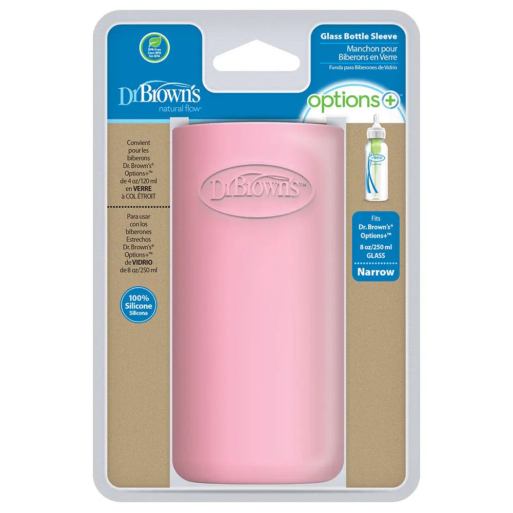 8 oz/250 ml Narrow Glass Bottle Sleeve (Pink)