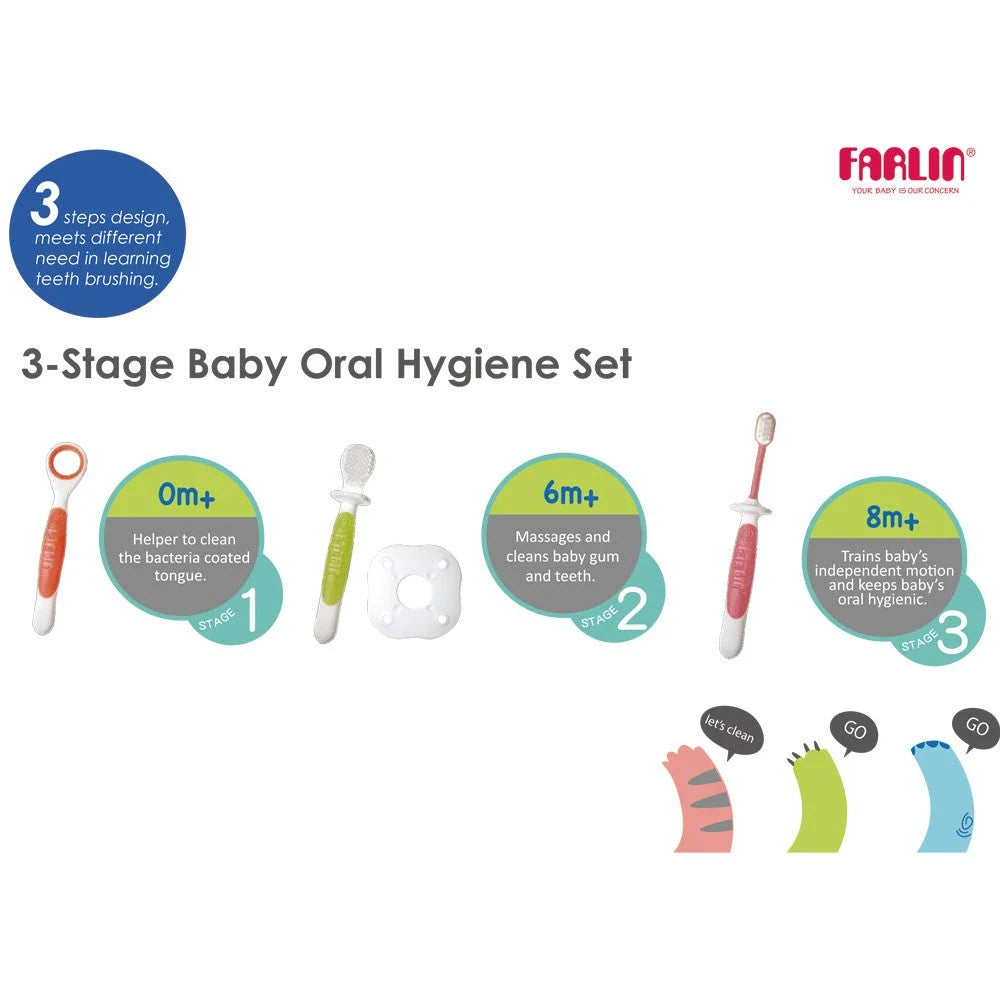 Farlin 3 Stage Baby Oral Hygiene Set
